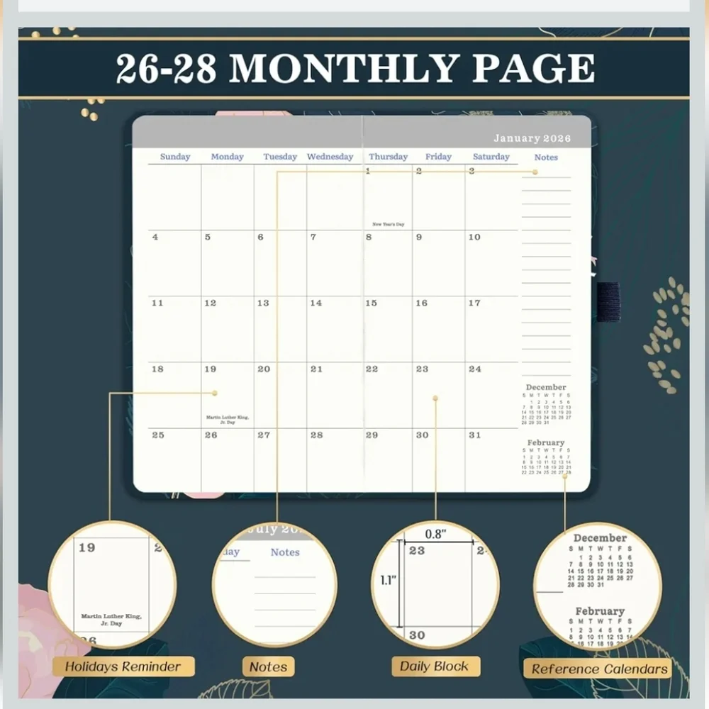 3 Year (2026, 2027, 2028) Planner Agenda Book NEW